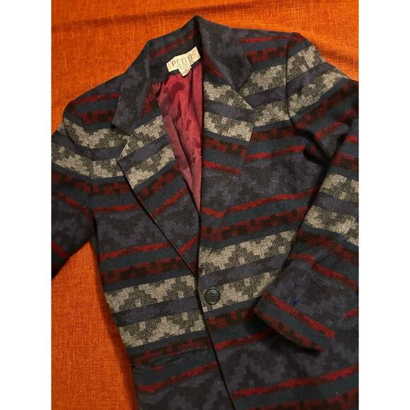 Vintage Petite Sophisticated size 4 Aztec Blazer - Picture 13 of 14
